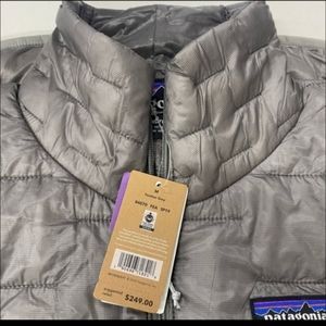 NWT PATAGONIA GRAY MICRO PUFF DOWN JACKET